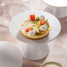 Creations Melamine Risers White Round Pedestal Top 29cm