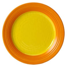 Creations Freedom Melamine Yellow Round Plate 23cm/9" (Pack of 6)