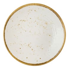 Creations Craft Melamine White Coupe Plate 25.4cm/10" (Pack of 6)