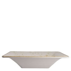 Creations Craft Melamine White Square Pebble Bowl 38cm/15" (Pack of 3)