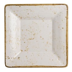 Creations Craft Melamine White Square Pebble Bowl 25.4cm/10" (Pack of 6)