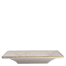 Creations Craft Melamine White Square Pebble Bowl 25.4cm/10" (Pack of 6)