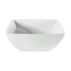 White Melamine Square Bowl 6oz 177ml