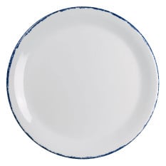 Creations Blue Dapple Melamine Coupe Plate 25.4cm/10" (Pack of 12)