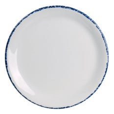 Creations Blue Dapple Melamine Coupe Plate 15.2cm/6" (Pack of 12)