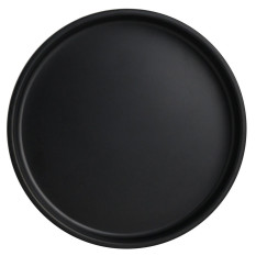 Creations Cali Melamine Black Stack Plate 15.9cm/6.25" (Pack of 6)
