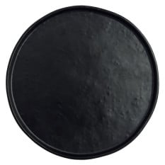 Creations Cali Melamine Black Round Plate 21cm/8.25" (Pack of 12)