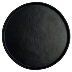 Creations Cali Melamine Black Round Plate 27.3cm/10.75" (Pack of 12)