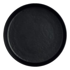 Creations Cali Melamine Black Round Plate 20.4cm/8" (Pack of 12)