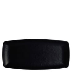 Creations Cali Melamine Black Rectangle Plate 24.1 x 11cm (Pack of 12)