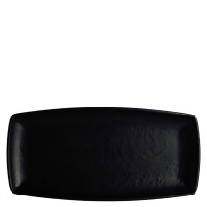 Creations Cali Melamine Black Rectangle Plate 29.2 x 14cm (Pack of 12)
