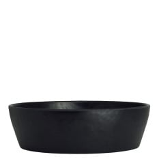 Creations Cali Melamine Black Round Bowl 17.9cm/7" 468ml/16.5oz (Pack of 12)