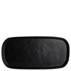 Creations Cali Melamine Black Rectangle Tray 36.8 x 17.7cm (Pack of 6)