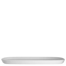 Creations Cali Melamine White Rectangle Tray 36.8 x 17.7cm (Pack of 6)