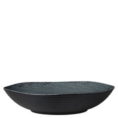 Creations Pompeii Melamine Slate Large Shallow Round Bowl 35.9cm/14.1" (Pack of 4)