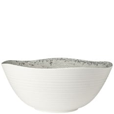 Creations Pompeii Melamine Stone Large Round Bowl 41.3cm/16.25" (Pack of 2)