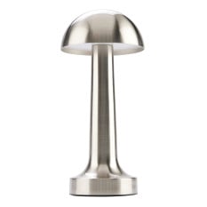 Dome Cordless Table Lamp Steel 22cm
