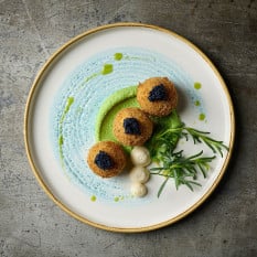 Churchill Studio Prints Homespun Accents Aquamarine Walled Plate 22cm/8.67" (Pack of 6)