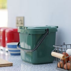 Food Waste Bin Compost Caddy Large Green 7 Litre