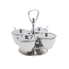 Revolving Relish Server Stainless Steel