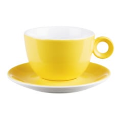 Costa Verde Cafe Yellow Saucer 16cm (Pack of 6)