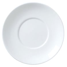 William Edwards Classic White Coupe Espresso Saucer 12cm/4.5" Fits AND0112 (Pack of 12)