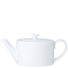 William Edwards Classic White Coupe 2 Cup Oval Teapot 10cm/4" 550ml/20oz (Pack of 6)