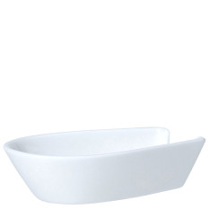 William Edwards Classic White Oriental Spoon Rest 9 x 5.5cm/3.5 x 2" (Pack of 24)