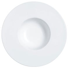 William Edwards Classic White Flat Wide Rim Bowl 23cm/9" (Pack of 12)