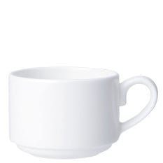 William Edwards Classic White Banqueting Espresso Stacking Cup 85ml/3" (Pack of 12)