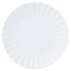 William Edwards Classic White Fluted Coupe Plate 22cm/8.5" (Pack of 12)