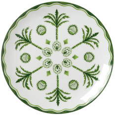 William Edwards Sultan's Garden Green Coupe Plate 21cm/8" (Pack of 12)