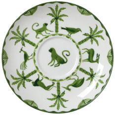 William Edwards Sultan's Garden Green Coupe Tea For One Saucer 14.5cm/5.75" (Pack of 12)