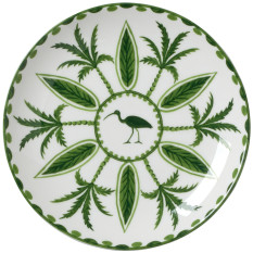 William Edwards Sultan's Garden Green Coupe Plate V1 16.5cm/6.5" (Pack of 12)