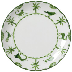 William Edwards Sultan's Garden Green Coupe Plate V2 16.5cm/6.5" (Pack of 12)