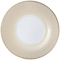 William Edwards Diamond Gold Coupe Espresso Saucer 12cm/4.5" (Pack of 12)