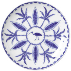 William Edwards Sultan's Garden Blue Coupe Plate V1 16.5cm/6.5" (Pack of 12)