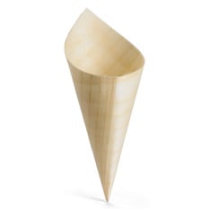 Wooden Serving Cone 85x45mm (Pack of 50)