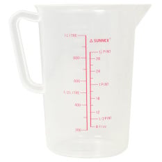 Clear Polypropylene Measuring Jug (1 Litre)