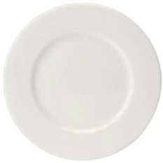 Steelite Monaco White Wide Rim Plate 16cm/6.3" (Pack of 36)