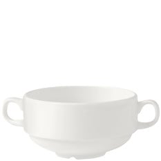 Steelite Monaco White Handled Stacking Soup Cup 285ml/10oz (Pack of 36)