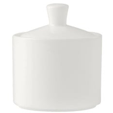 Steelite Monaco White Vogue Covered Sugar Pot 228ml/8oz (Pack of 6)