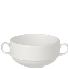 Steelite Spyro Handled Stacking Soup Cup 285ml/10oz (Pack of 36)