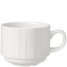 Steelite Alina White Stacking Cup 215ml/7.5oz (Pack of 36)