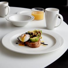 Steelite Monaco White Flat Rim Plate 16cm/6.3" (Pack of 36)