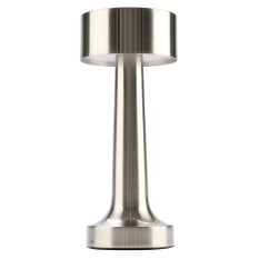 Geo Cordless Table Lamp Steel 23cm