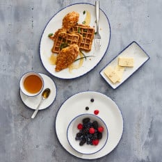 Steelite Blue Dapple Coupe Plate 30cm/12" (Pack of 12)