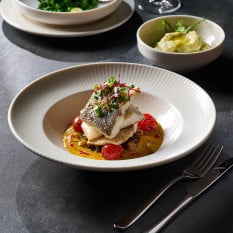 Embossed Contour Pasta Plate 28cm/11" (Pack of 6)