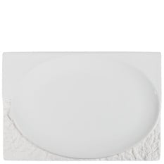 Costa Verde Terra White Rectangular Plate 27 x 18cm/11" x 7" (Pack of 4)