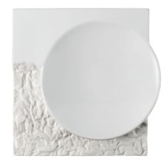 Costa Verde Terra White Square Plate 20cm/7.75" (Pack of 4)